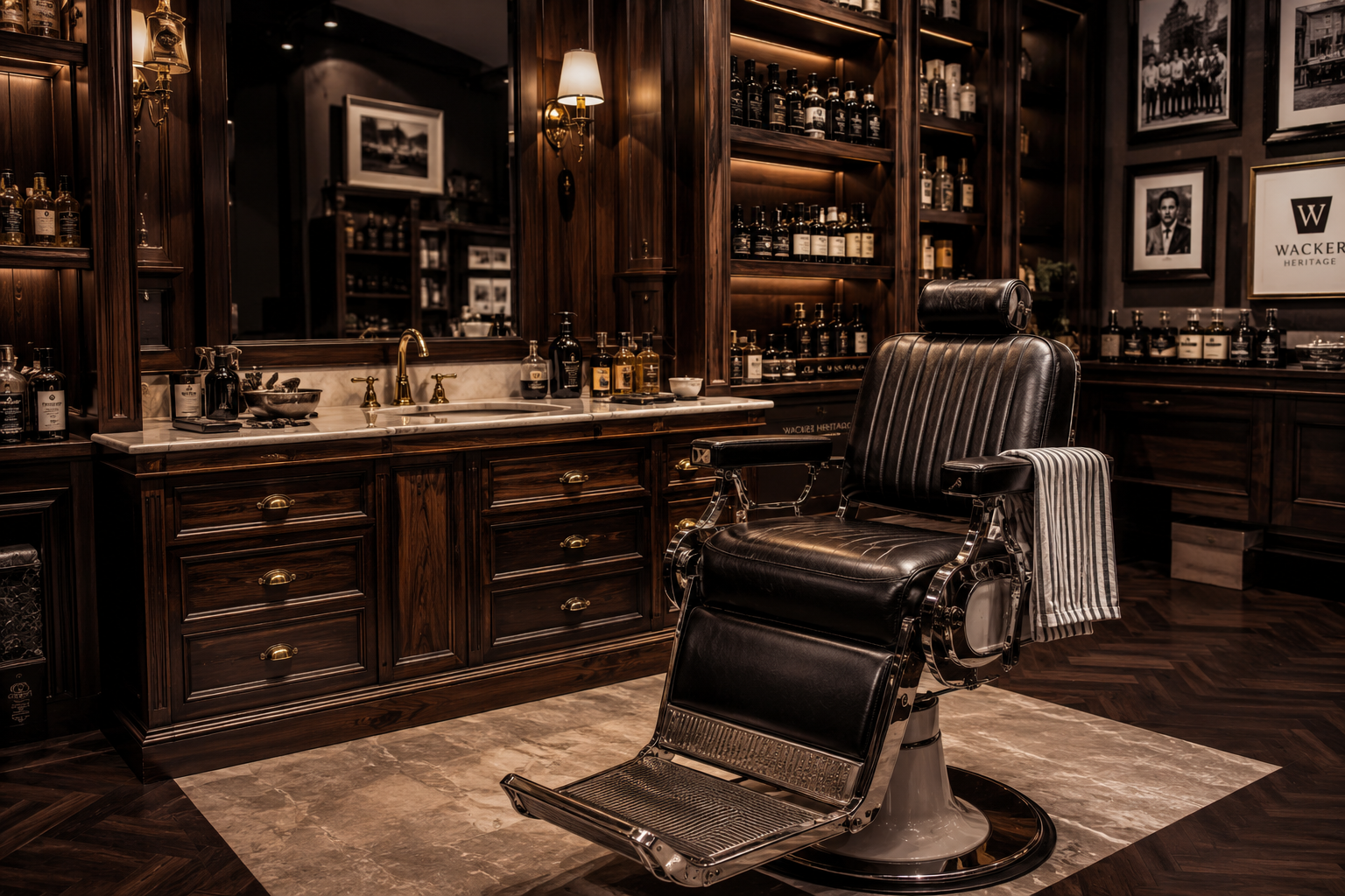 Barber Shop interior — Worcester, MA